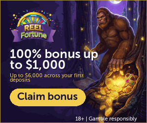 Welcome Bonus · Bigfoot Fortunes banner